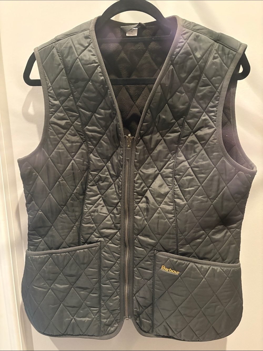 Barbour Quilted Sleeveless Vest in Olive